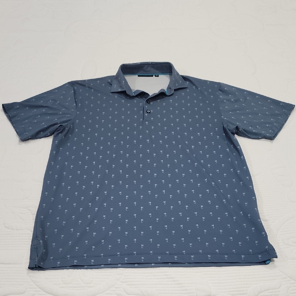 Deveraux Men's Blue Golf Polo Shirt